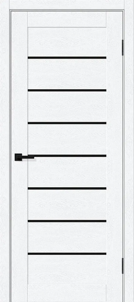 Фото Межкомнатная дверь Браво-22 Black Shine White Silkwood BR5924